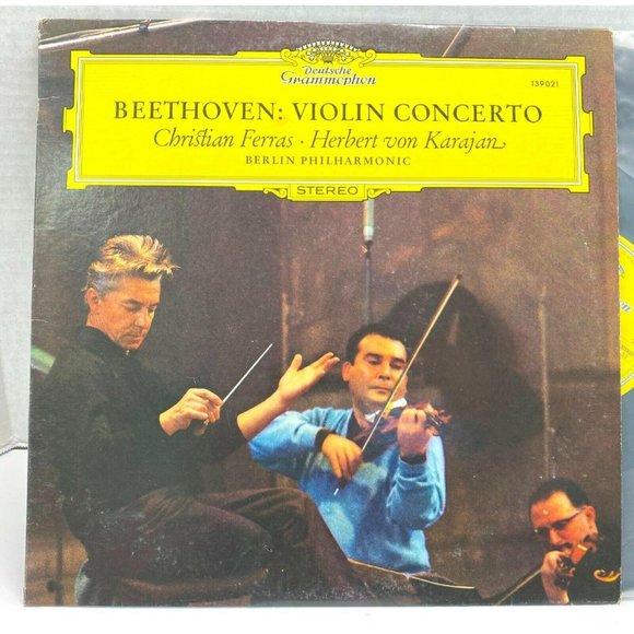 Beethoven Violin Concerto Vinyl LP Christian Ferras Karajan Berlin Philharmonic - Picture 5 of 5